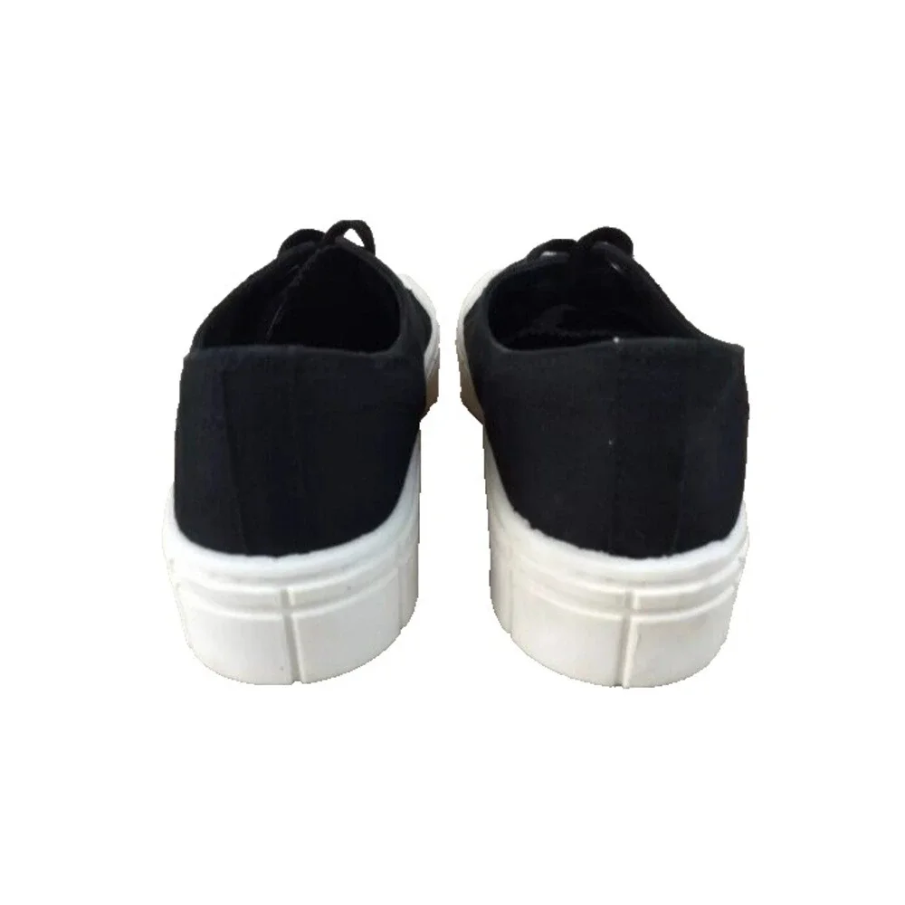 No Boundaries Chunky Lug Low‎ Top Sneakers Women's Size 7 Black Platform Shoes